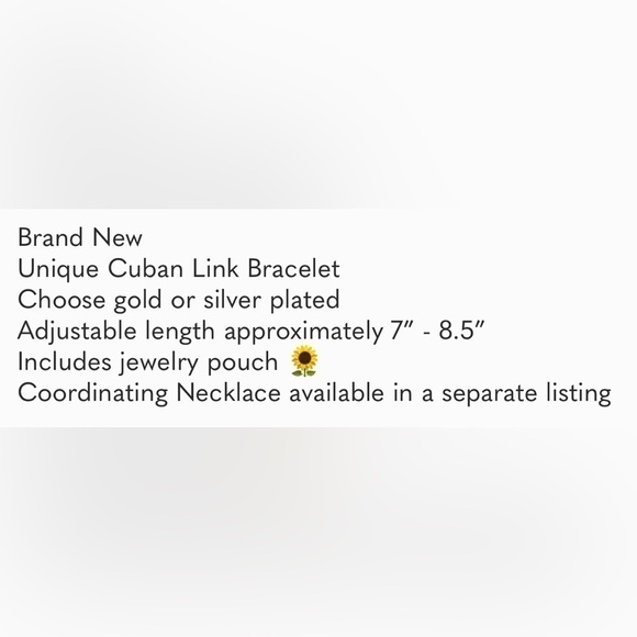 NEW Unique Gold Chain Link Bracelet - Picture 4 of 6